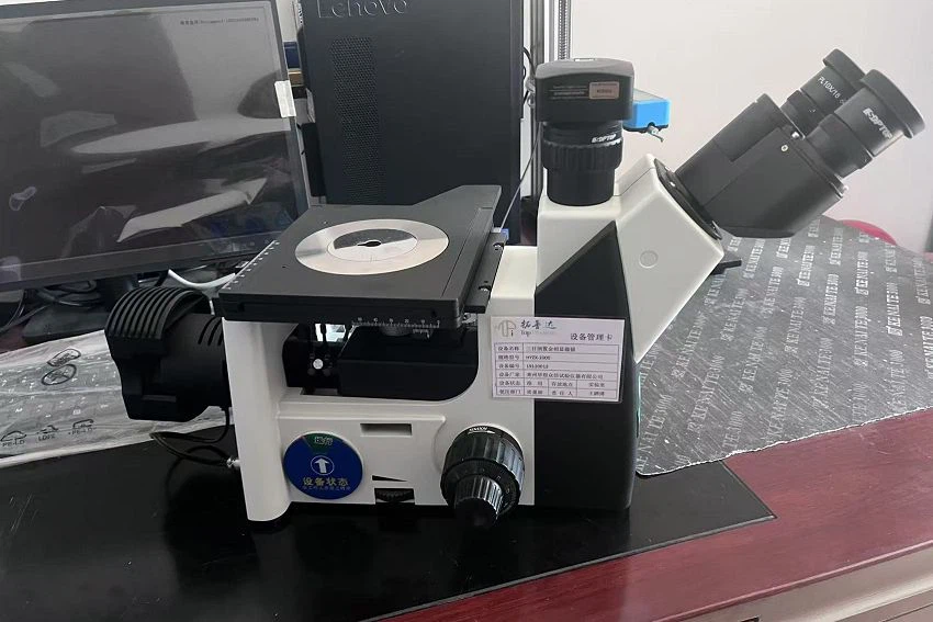 Inverted Three-Lens Metallographic Microscope